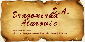 Dragomirka Alurović vizit kartica